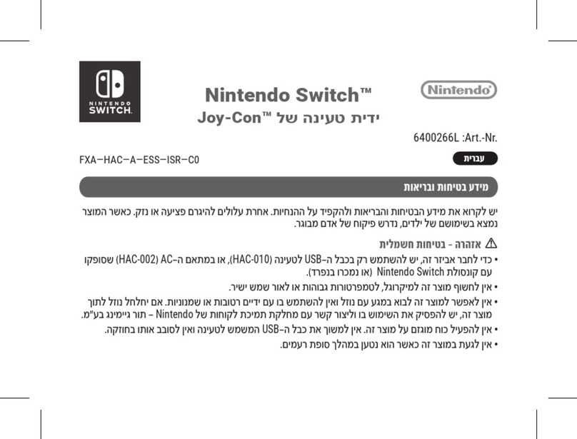 Nintendo Switch Con-Jo 6400266L User manual