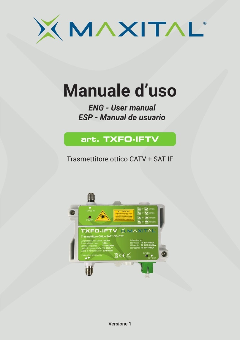 Maxital TXFO-IFTV user manual