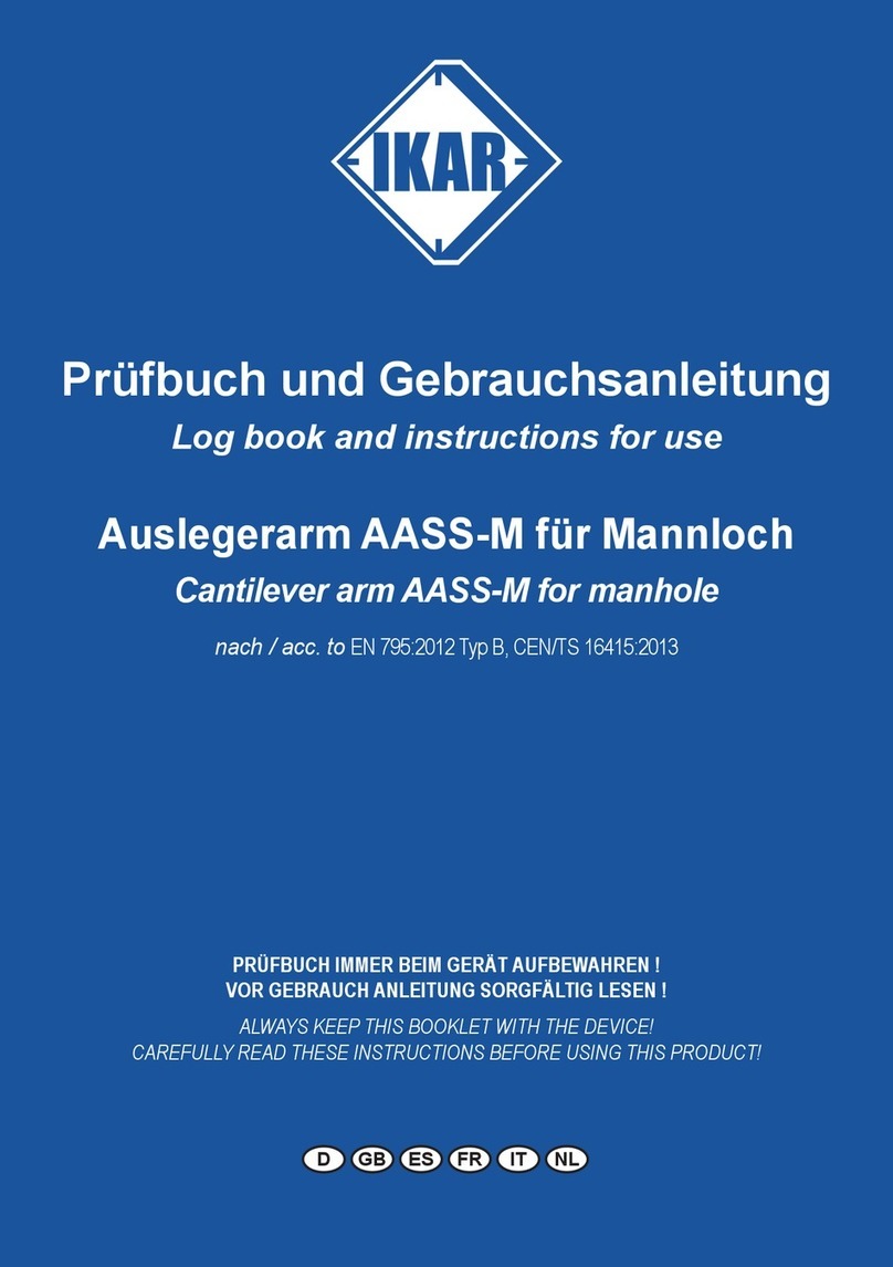 IKAR AASS-M Log book and instructions for use