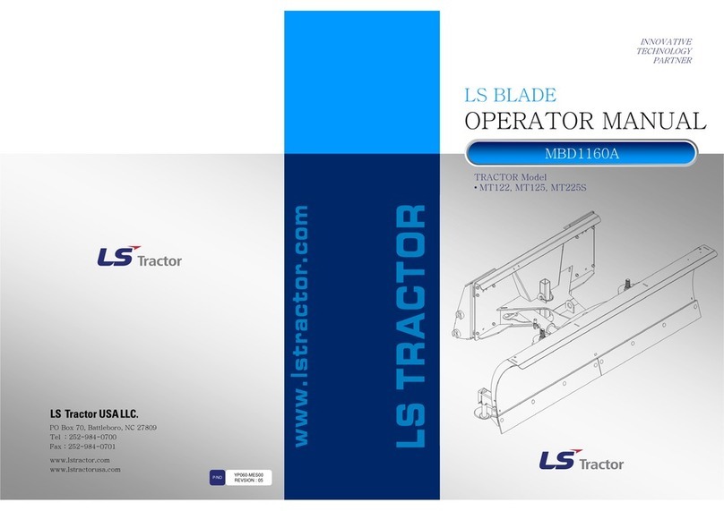 LS tractor LS BLADE MBD1160A Operator's manual