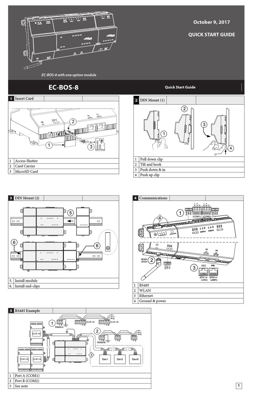 Distech Controls EC-BOS-8 quick start guide