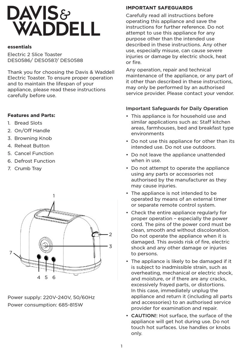 Davis & Waddell Essentials DES0586 User manual