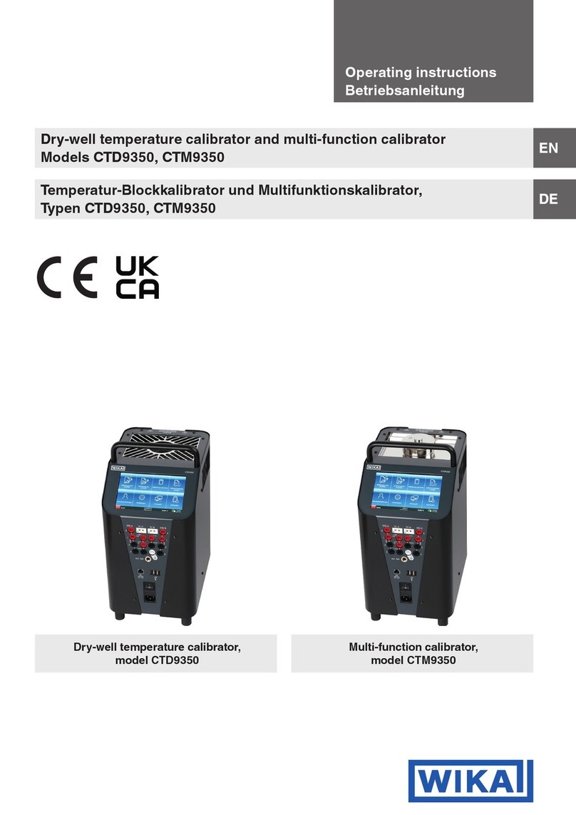 WIKA CTD9350 User manual WIKA CTD9350 User manual