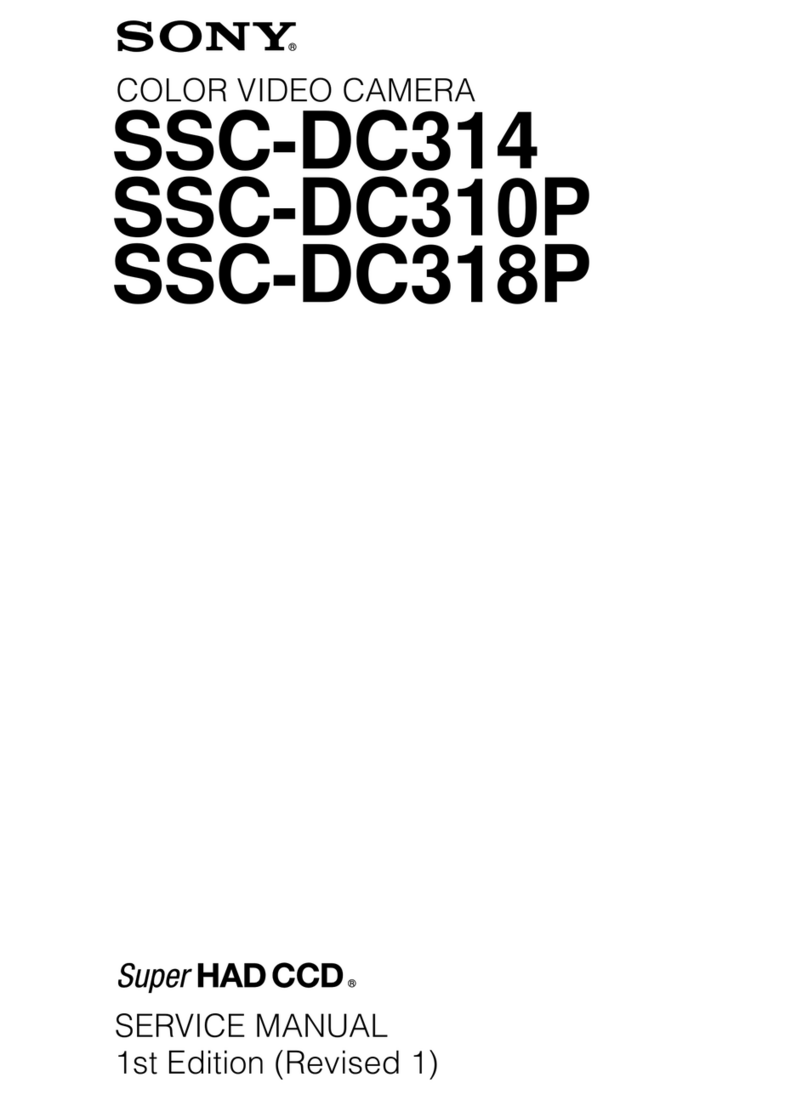 Sony Super HAD CCD SSC-DC314 User manual Sony Super HAD CCD SSC-DC314 User manual