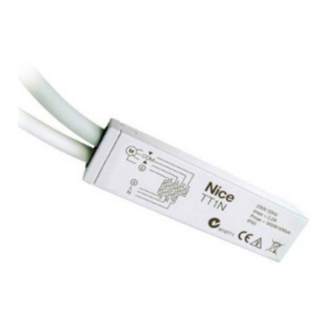 Allo RemoteControl NICE TT1N User manual
