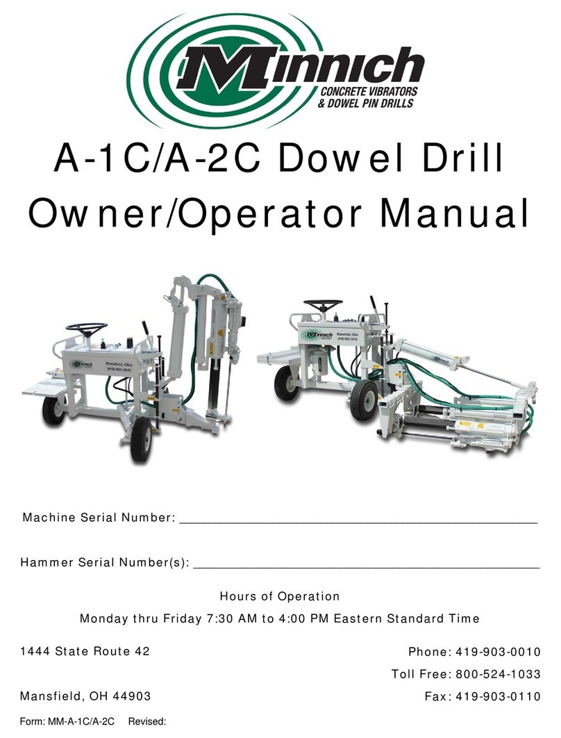 Minnich A-1C-48 Owner's/operator's manual