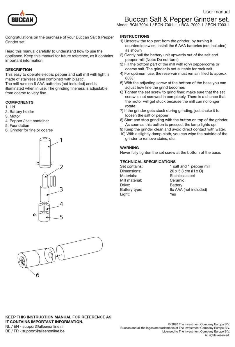 Buccan BCN-7004-1 user manual