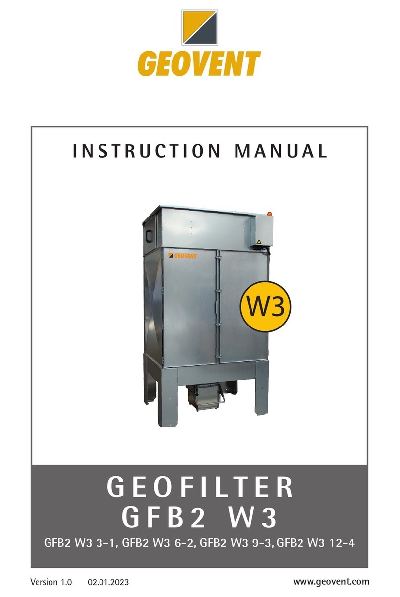 Geovent GEOFILTER GFB2 W3 instruction manual