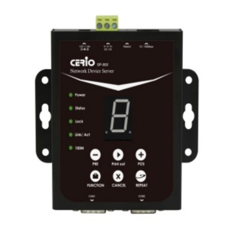 Cerio SP-800 Quick installation guide