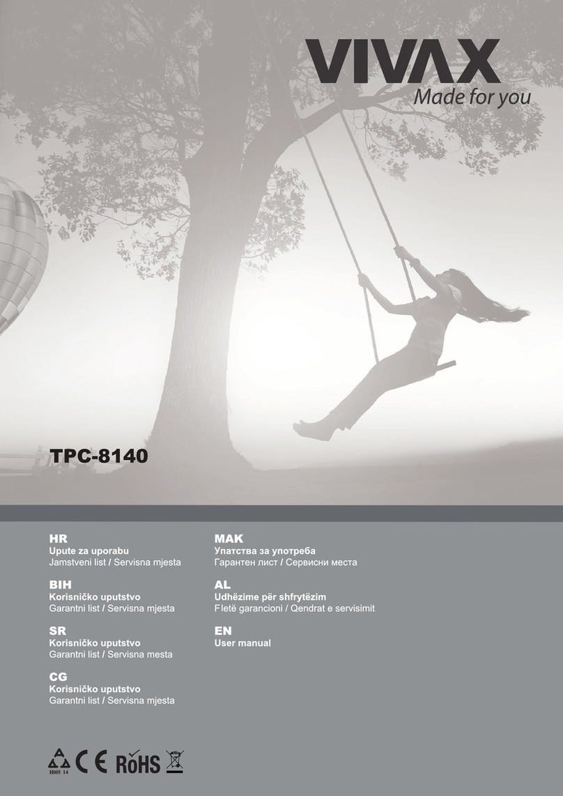 Vivax TPC-8140 User manual Vivax TPC-8140 User manual