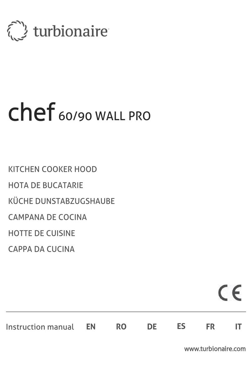 turbionaire CHEF 60 WALL PRO User manual