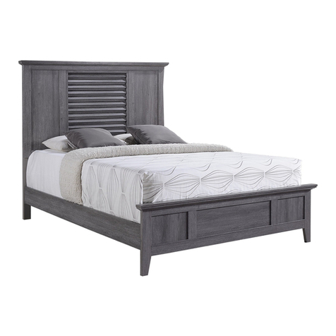 Living Spaces B4760-Q-HBFB Assembly instructions
