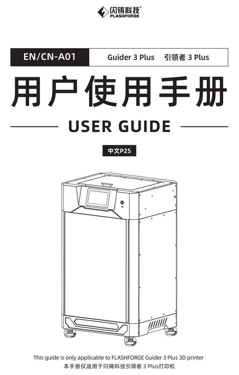 Flashforge Guider 3 Plus User manual