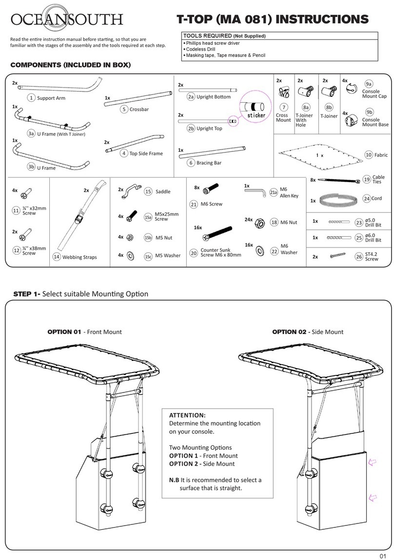OCEANSOUTH T-TOP instructions OCEANSOUTH T-TOP instructions