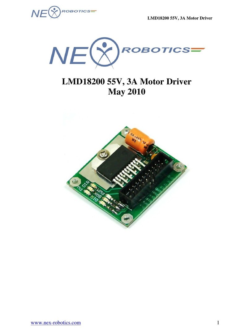 NEX ROBOTICS LMD18200 quick start guide