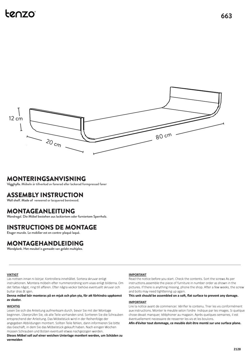 Tenzo 663 Assembly instruction
