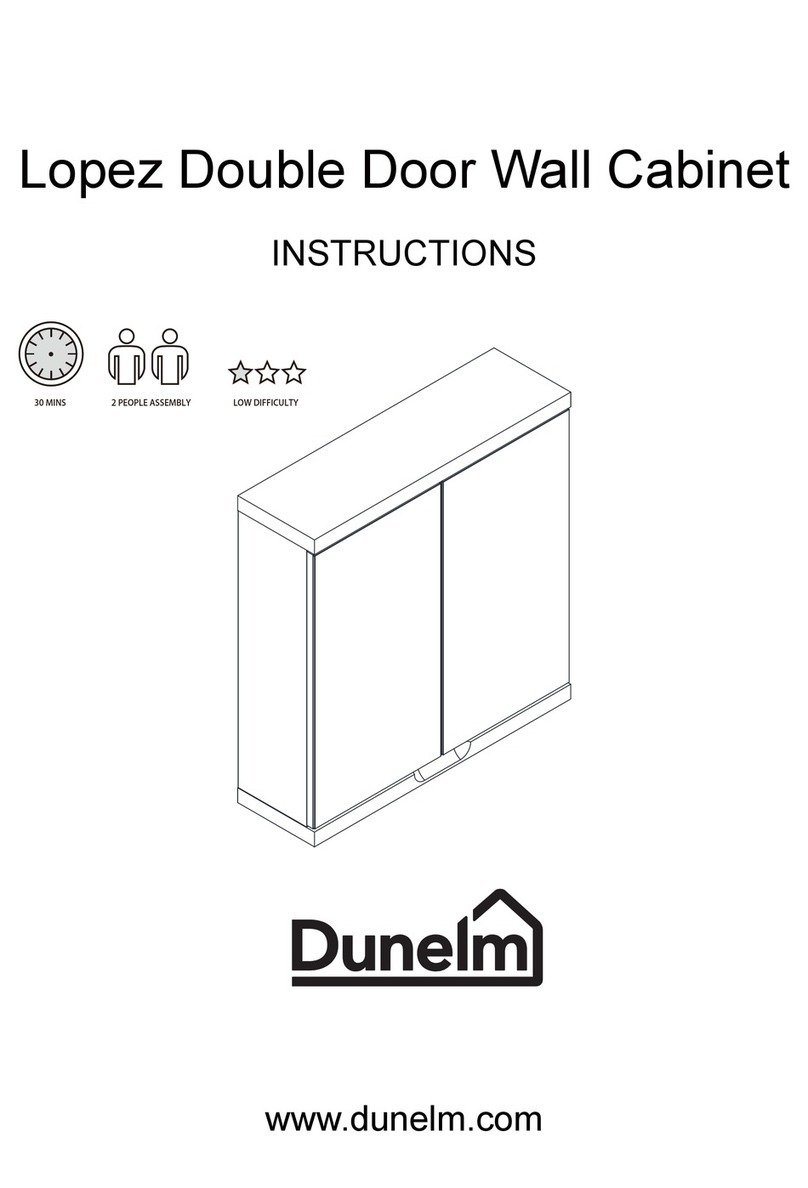 Dunelm Lopez Double Door Wall Cabinet User manual