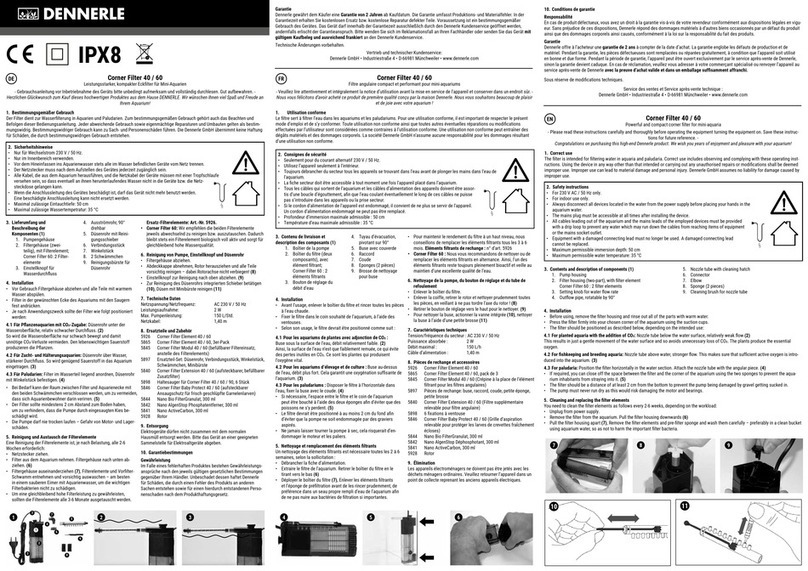 Dennerle Corner Filter 40 manual