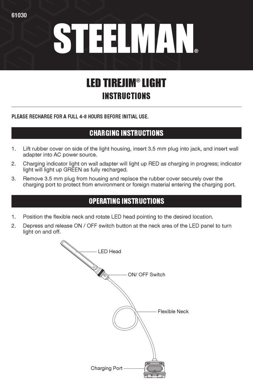 Steelman LED TIREJIM LIGHT instructions