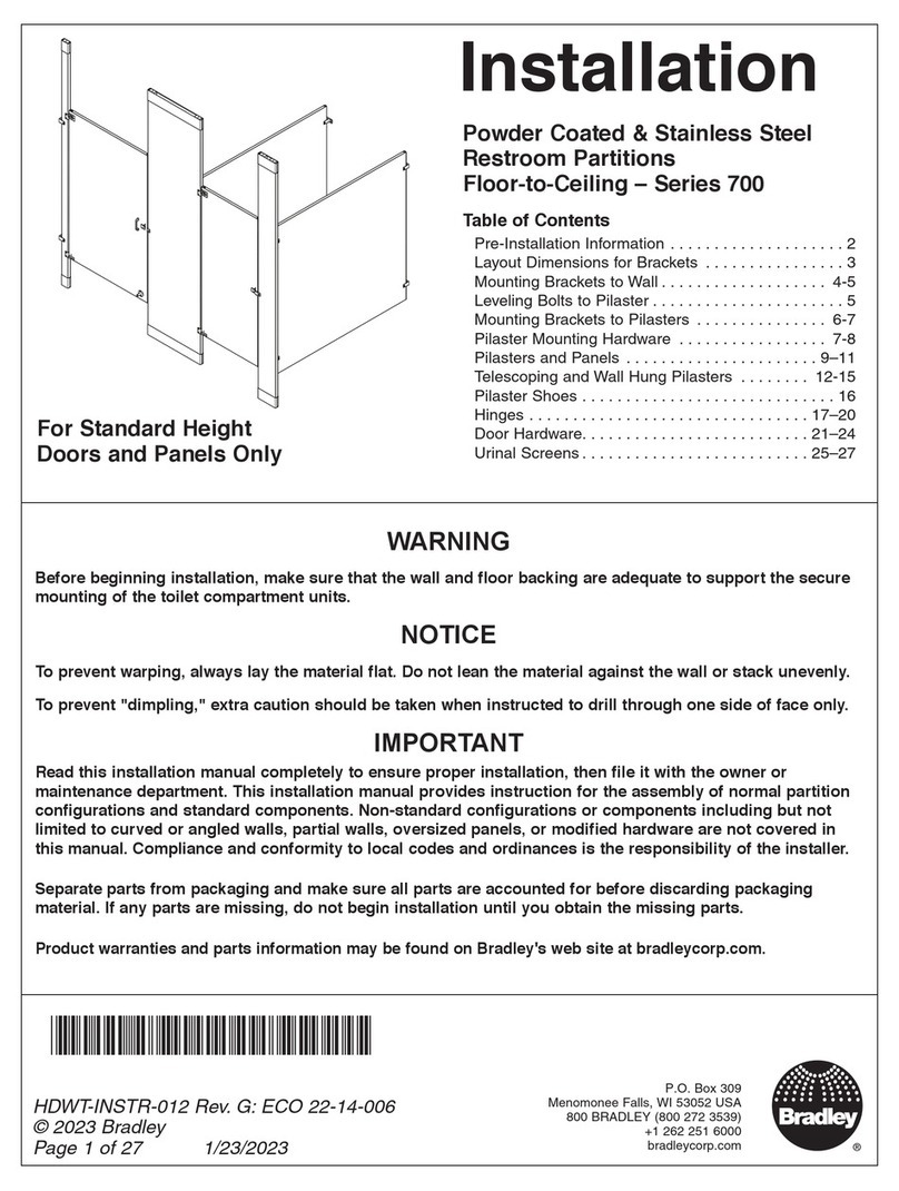 Bradley Bradmar 700 Series User manual