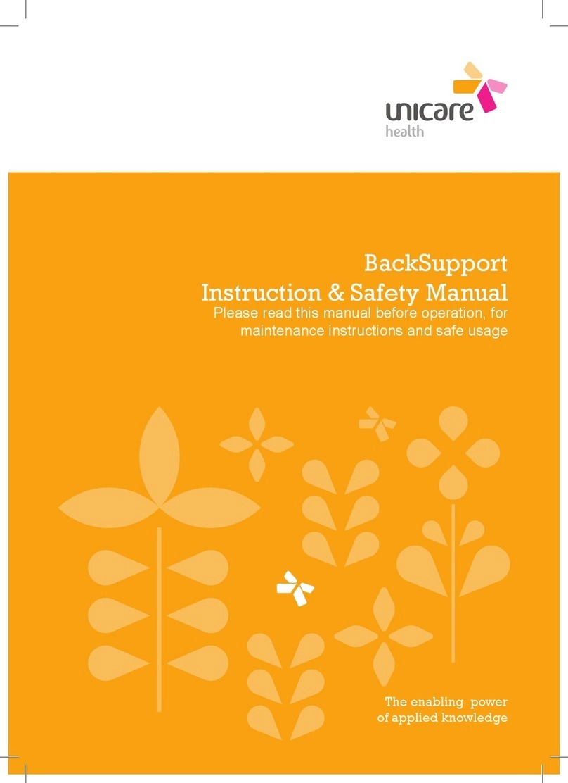 Unicare Health BackSupport Instruction & safety manual
