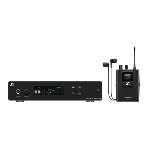Sennheiser XSW IEM Series instruction manual