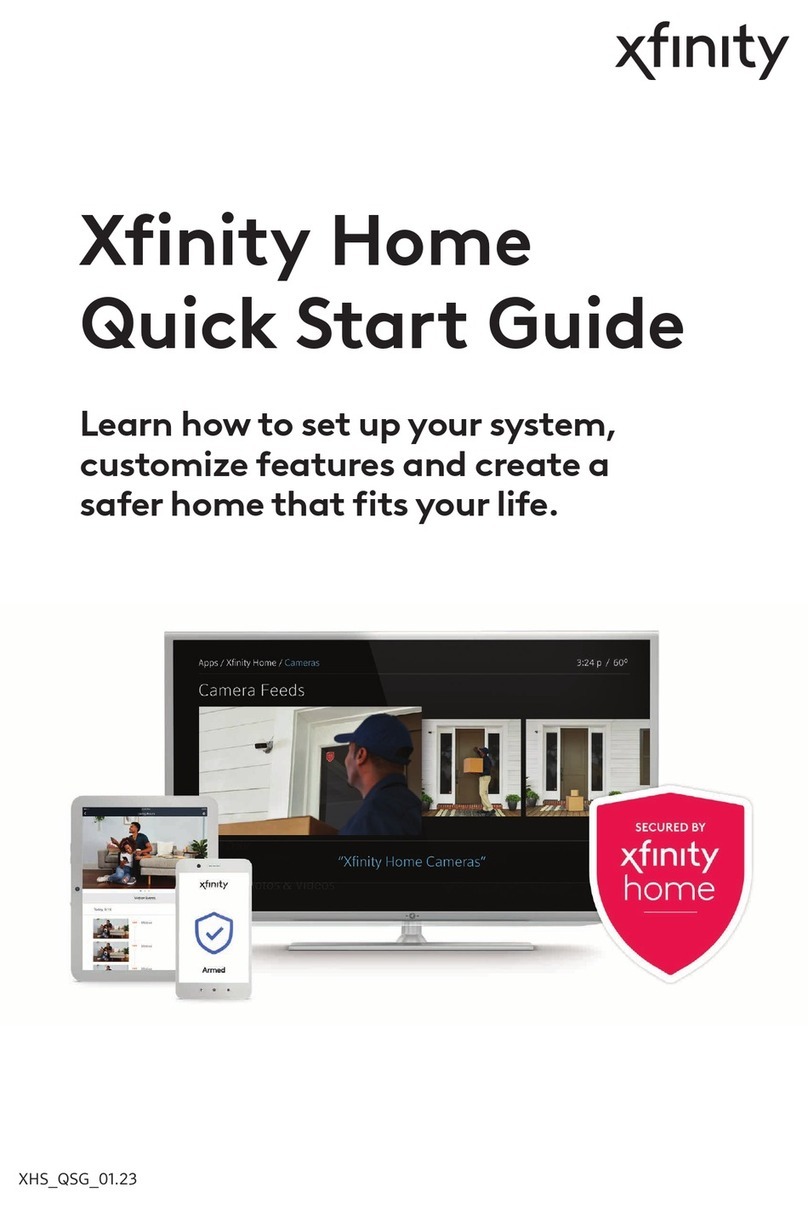 Comcast HOME SECURITY User manual