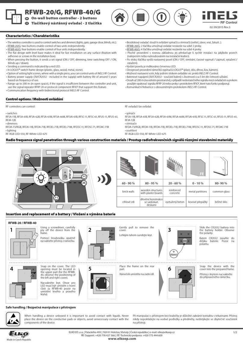 iNels RFWB-20/G User manual
