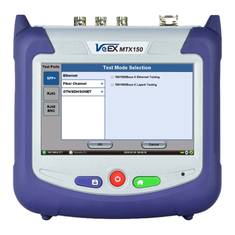 VeEX MTX150 Series User manual