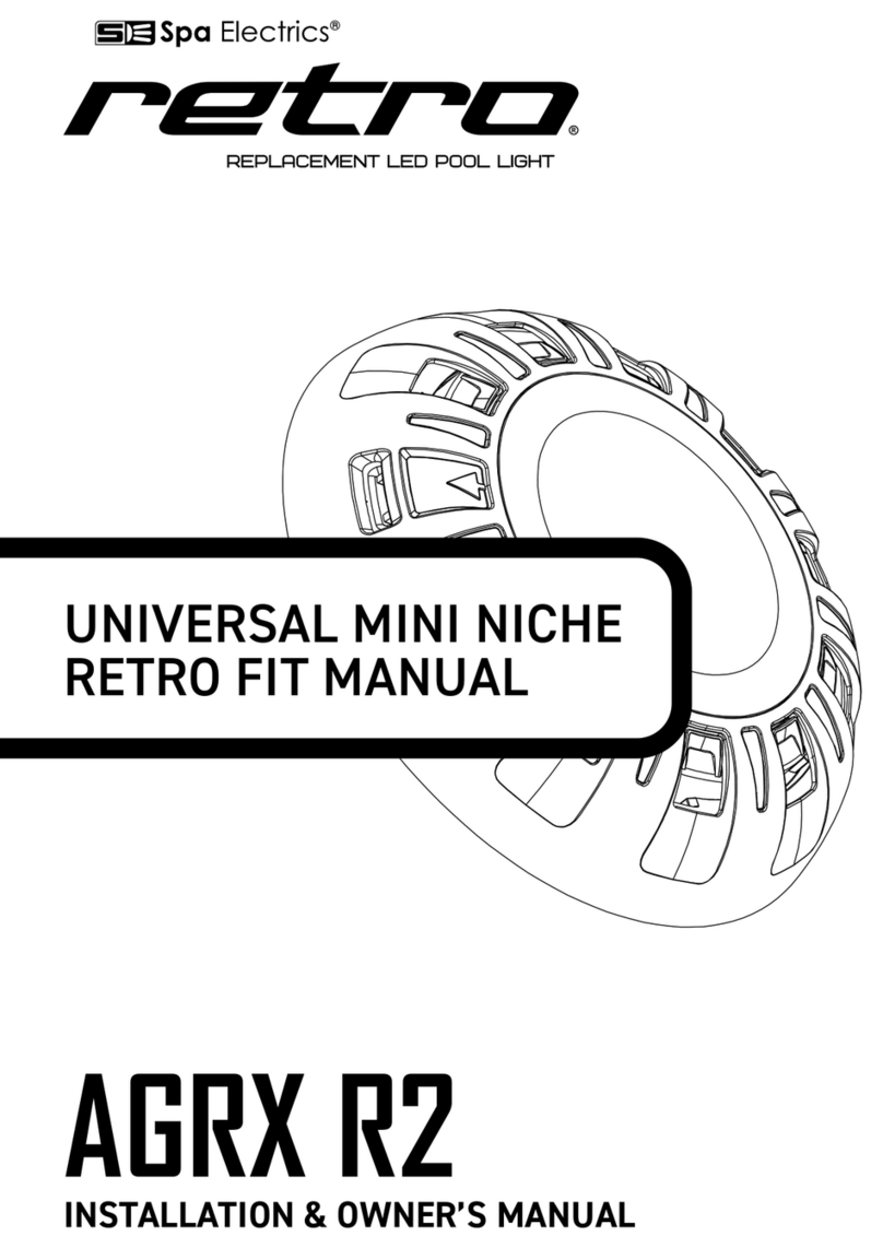 Spa Electrics RETRO AGRX R2 Installation & owner's manual