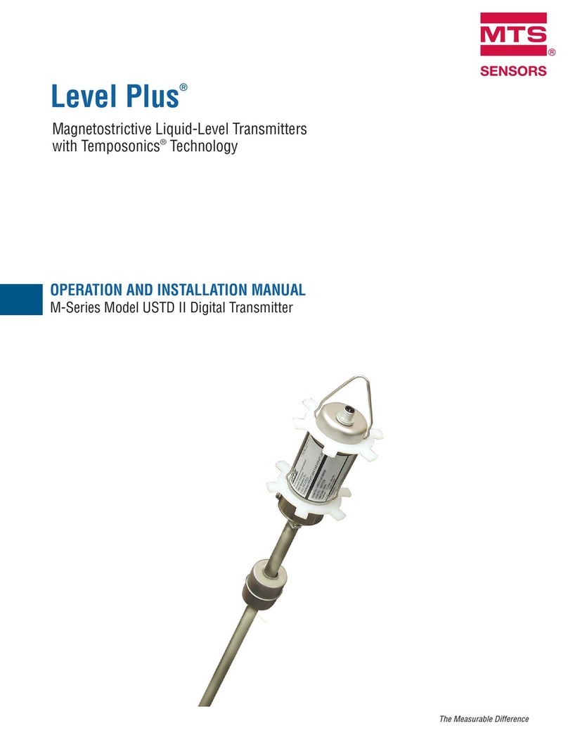 MTS Sensors Level Plus M Series Operation and installation manual