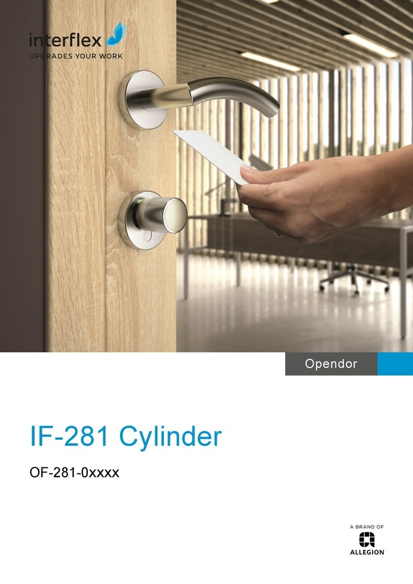 Allegion interflex IF-281 Cylinder manual