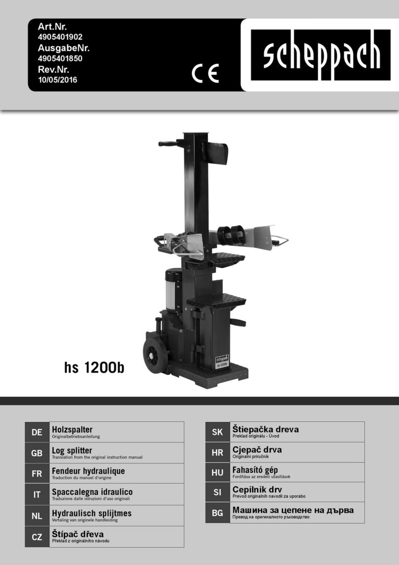 Scheppach hs 1200b Assembly instructions