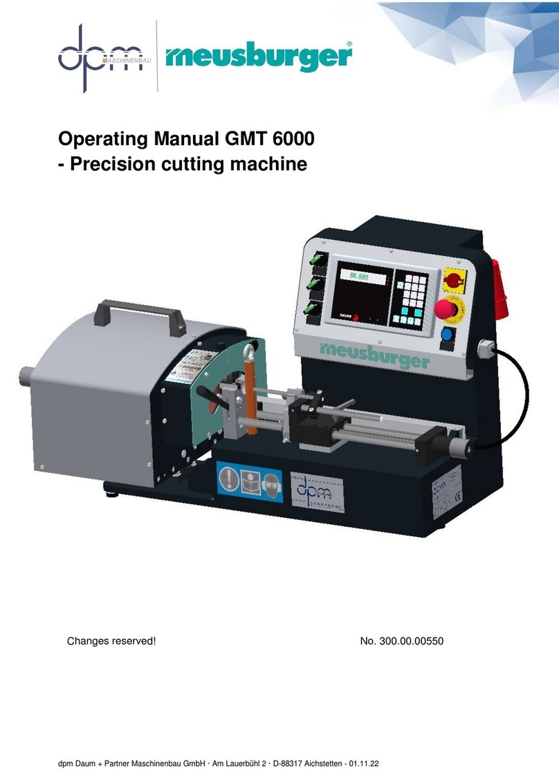 Meusburger GMT 6000 operating manual