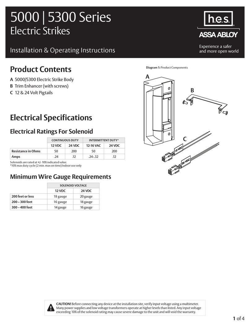 Assa Abloy HES 5000 Series Manual