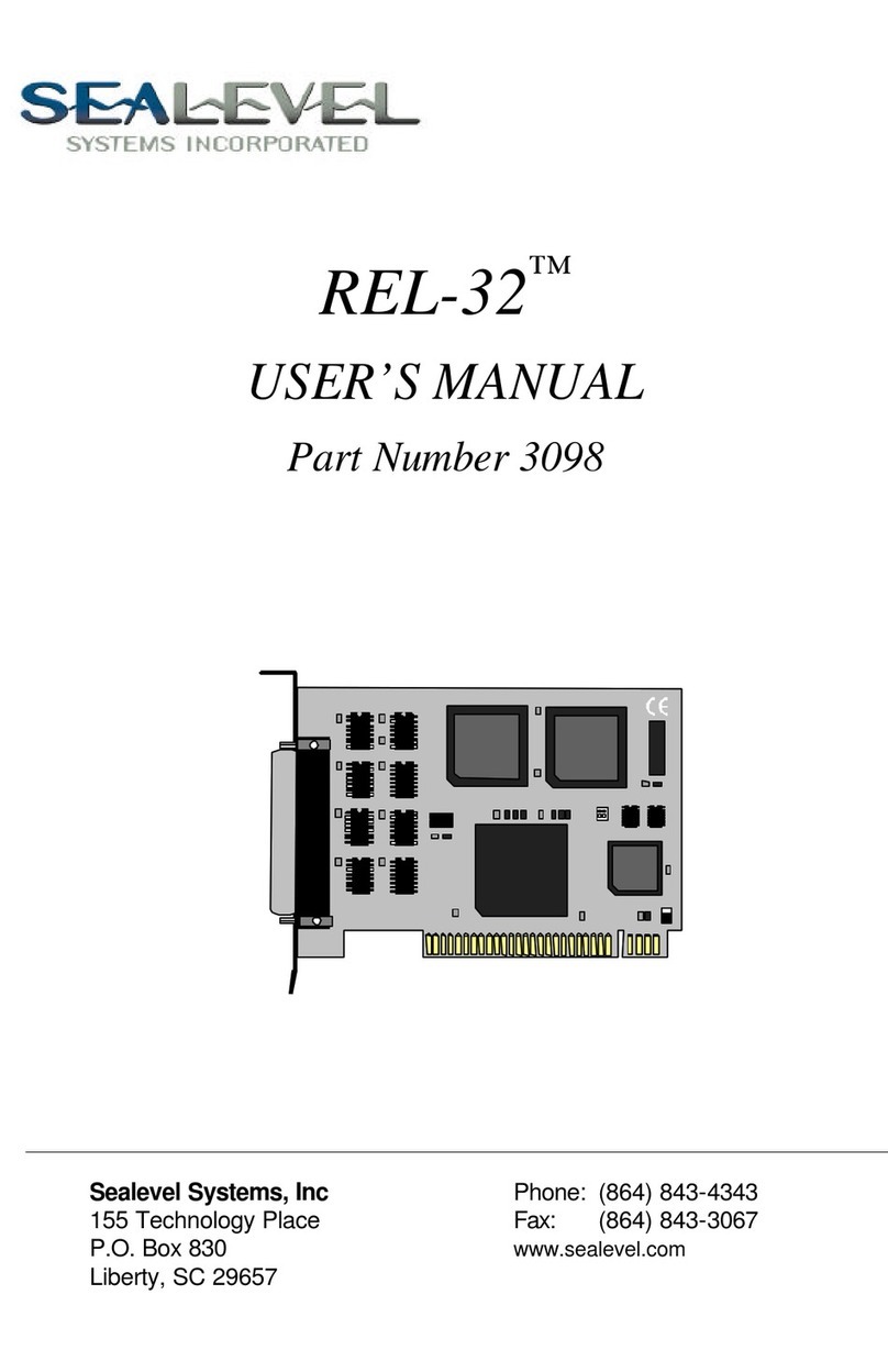 SeaLevel REL-32 User manual