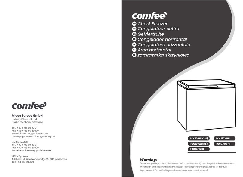 Comfee RCC100WH1 manual