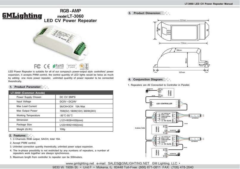 GM Lighting LT-3060 User manual