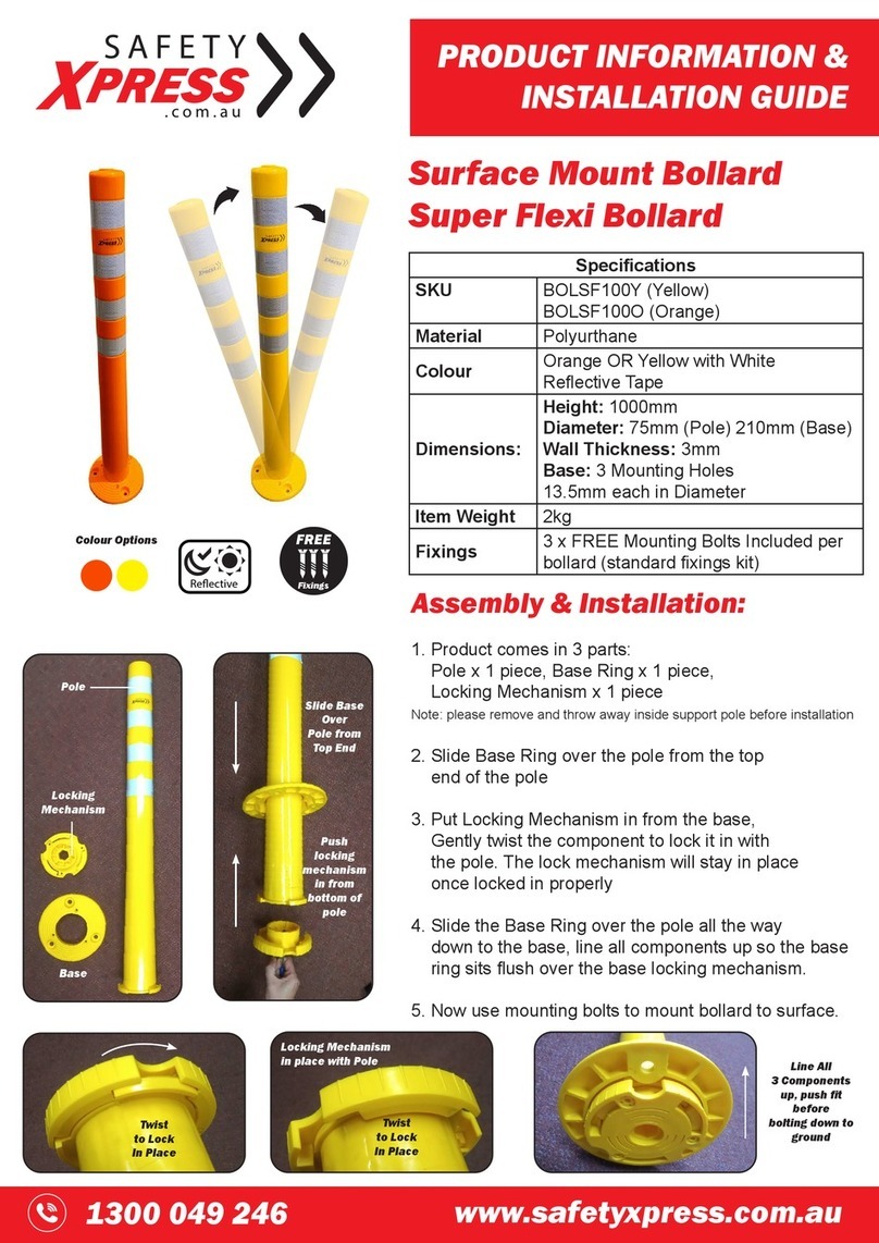 Safety Xpress BOLSF100Y PRODUCT INFORMATION & INSTALLATION GUIDE