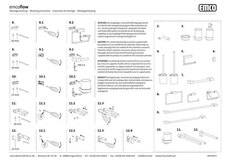 Emco emcoflow Mounting instruction