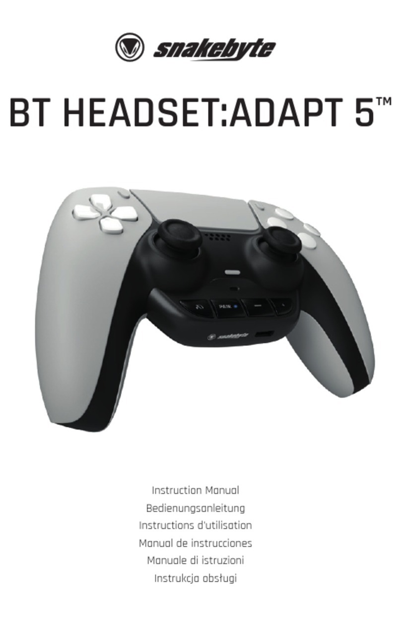 Snakebyte BT HEADSET:ADAPT 5 User manual Snakebyte BT HEADSET:ADAPT 5 User manual