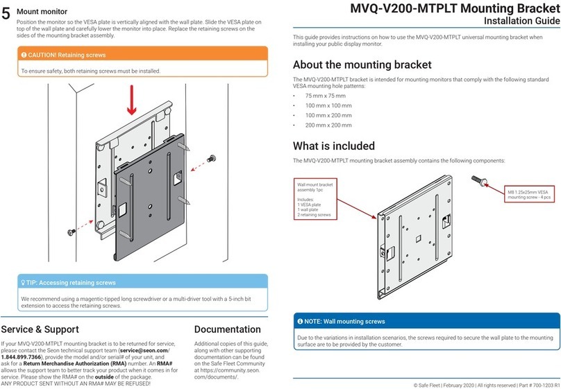 Safe Fleet MVQ-V200-MTPLT installation guide