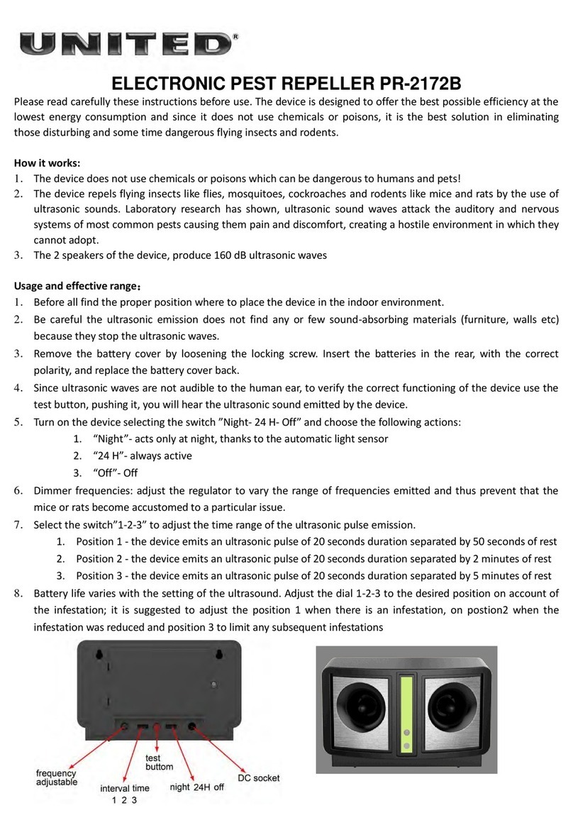 UNITED PR-2172B quick start guide