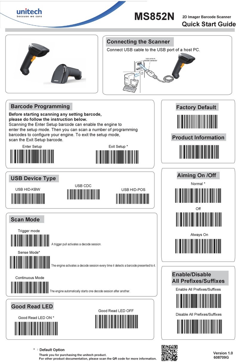 Unitech MS852N User manual