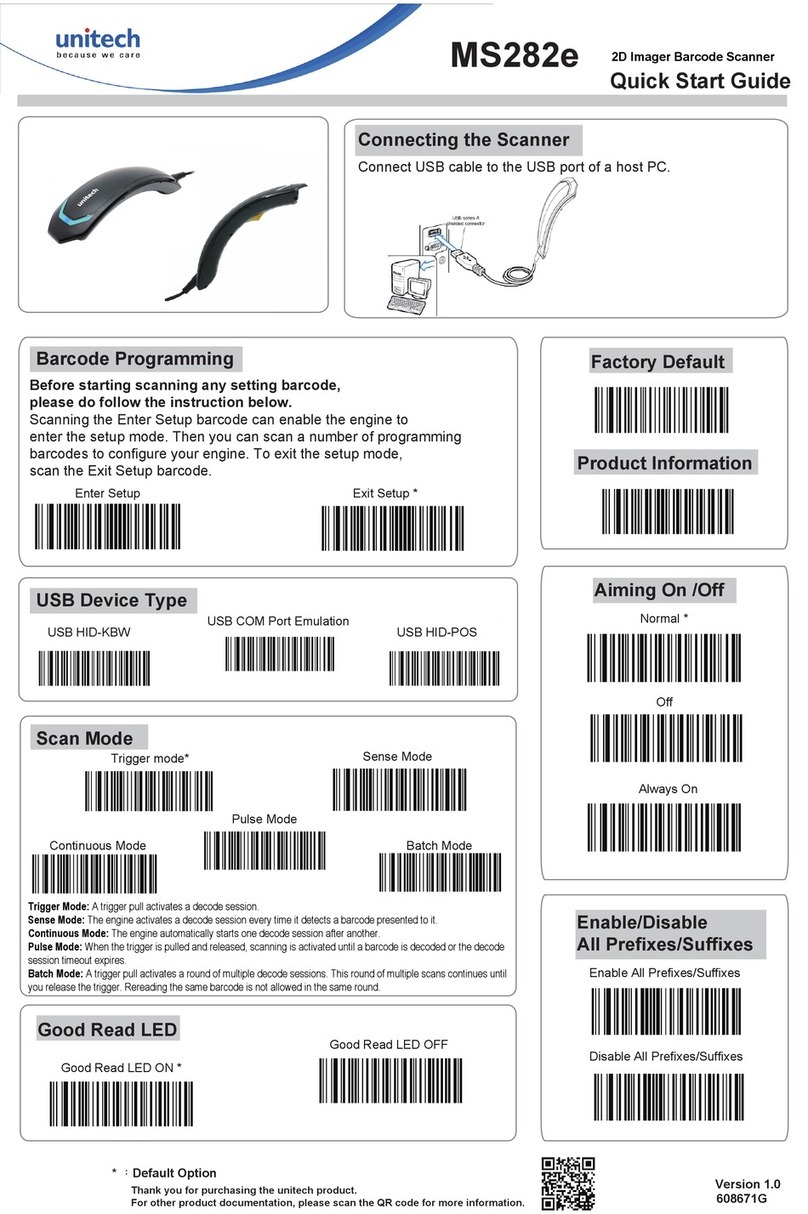 Unitech MS282e User manual Unitech MS282e User manual
