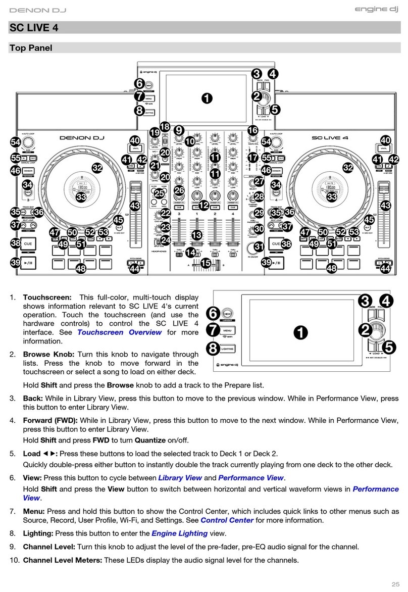 Denon engine dj SC LIVE 4 User manual