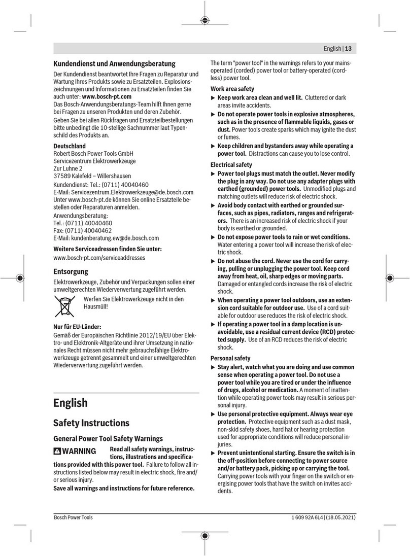 Bosch C-EXACT 1 User manual