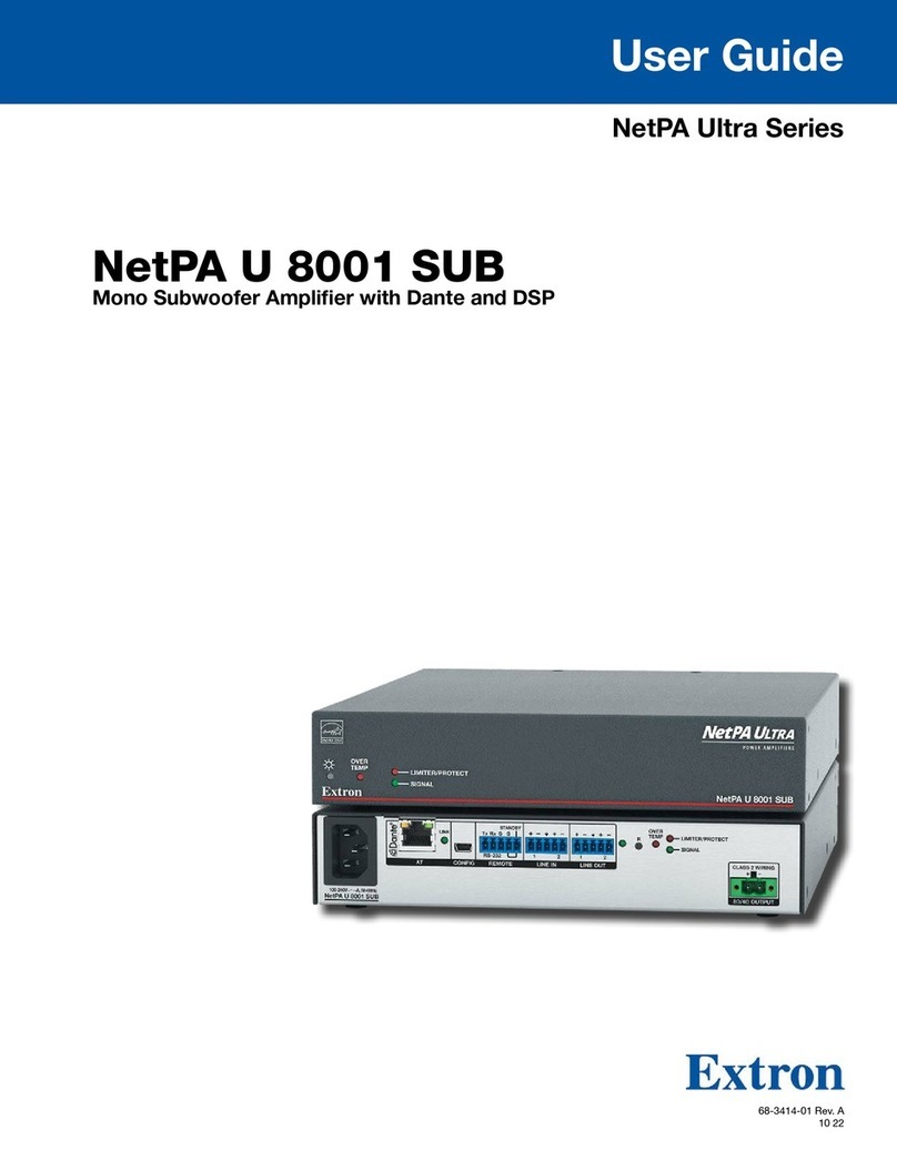 Extron electronics NetPA Ultra Series User manual