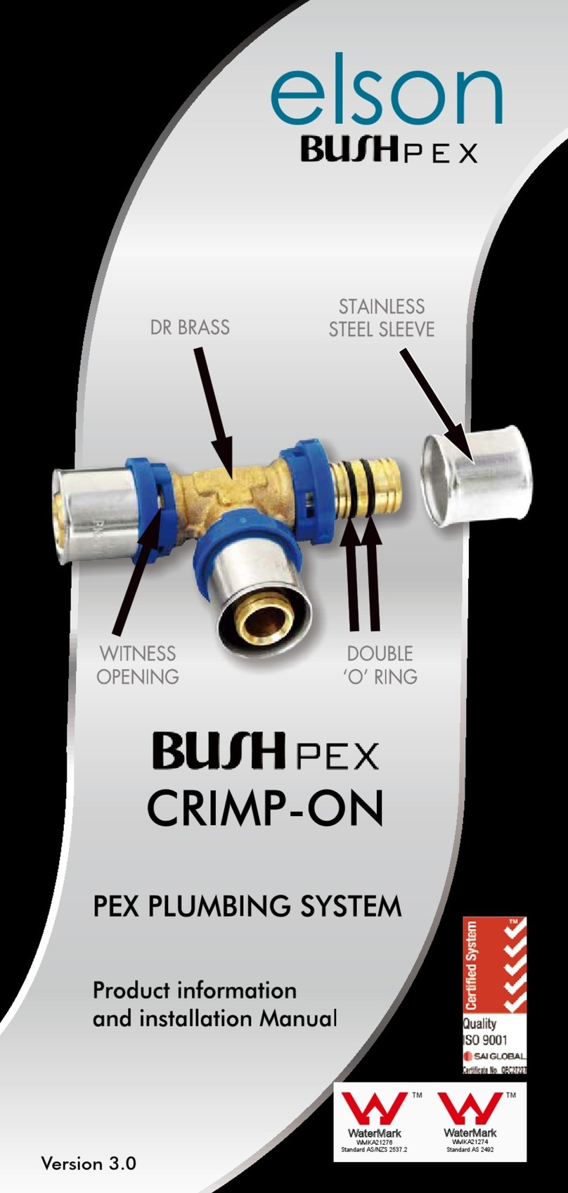 Watermark elson BUSH PEX Product information and installation manual