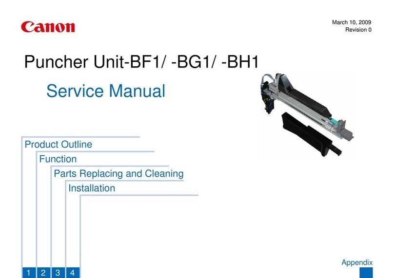 Canon Puncher Unit-BF1 Service manual